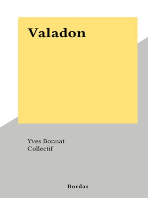 cover image of Valadon